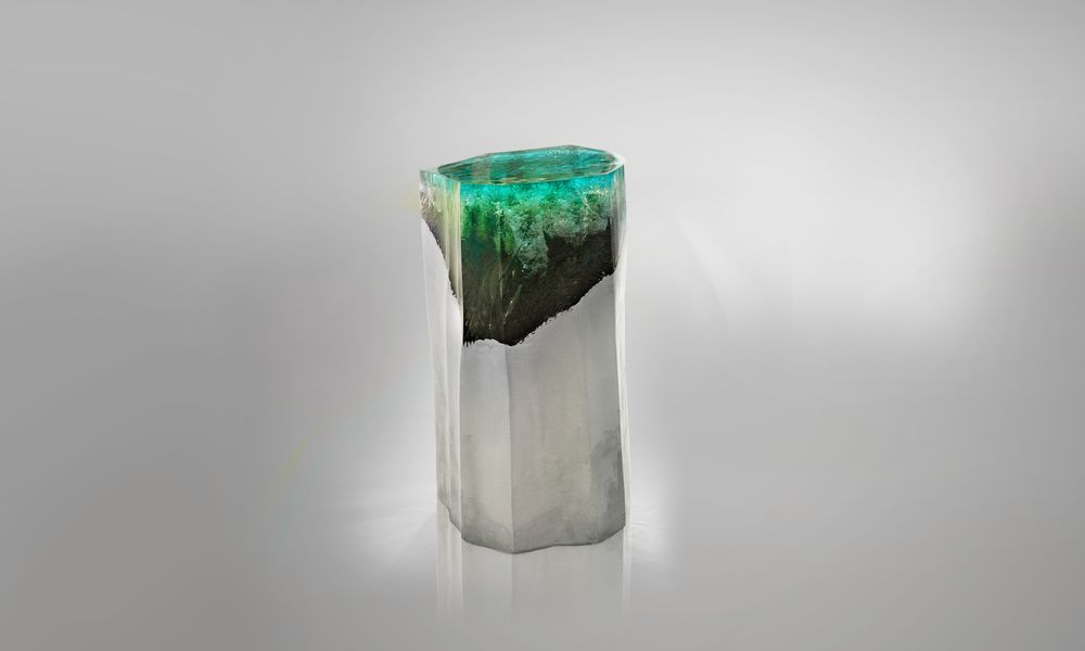 Sculptures, statuettes and miniatures - La Falaise | Bench & Side Table - LO CONTEMPORARY