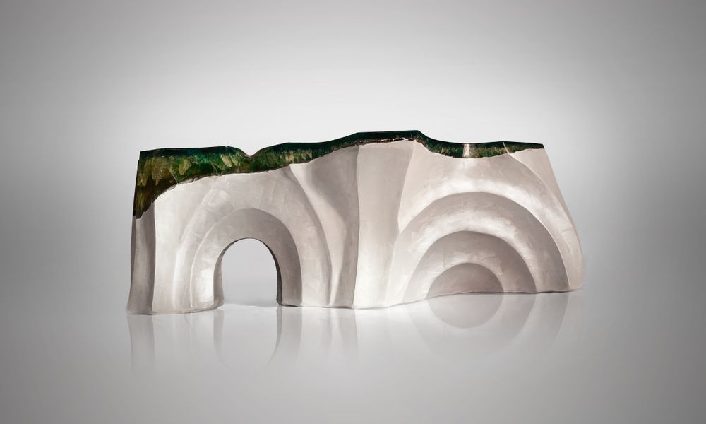 Sculptures, statuettes and miniatures - La Falaise | Bench & Side Table - LO CONTEMPORARY
