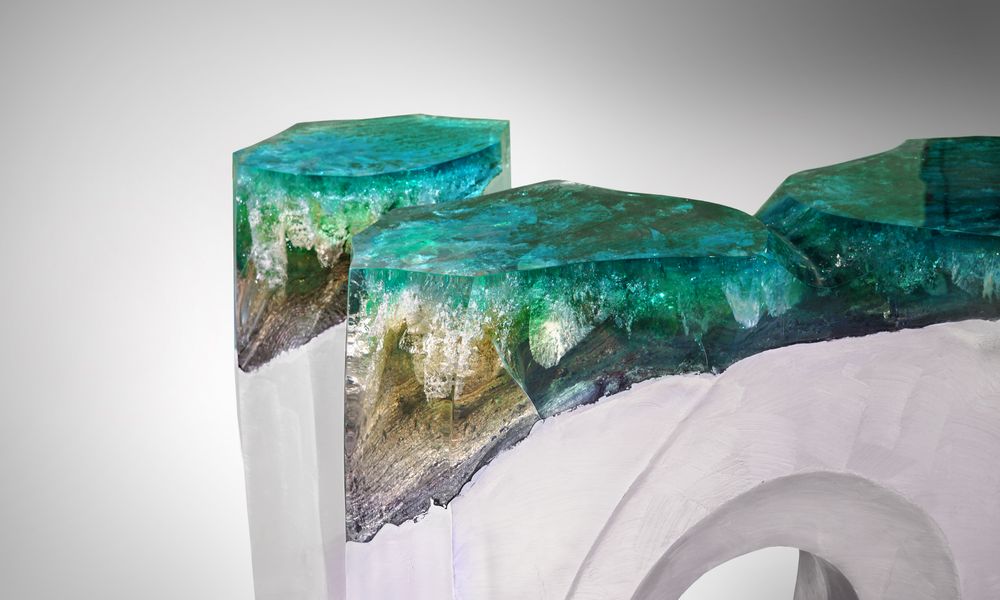 Sculptures, statuettes and miniatures - La Falaise | Bench & Side Table - LO CONTEMPORARY