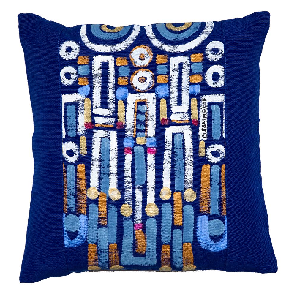 Cushions - Hand-painted Cushions - LE BOTTEGHE SU GOLOGONE NE PAS UTILISER