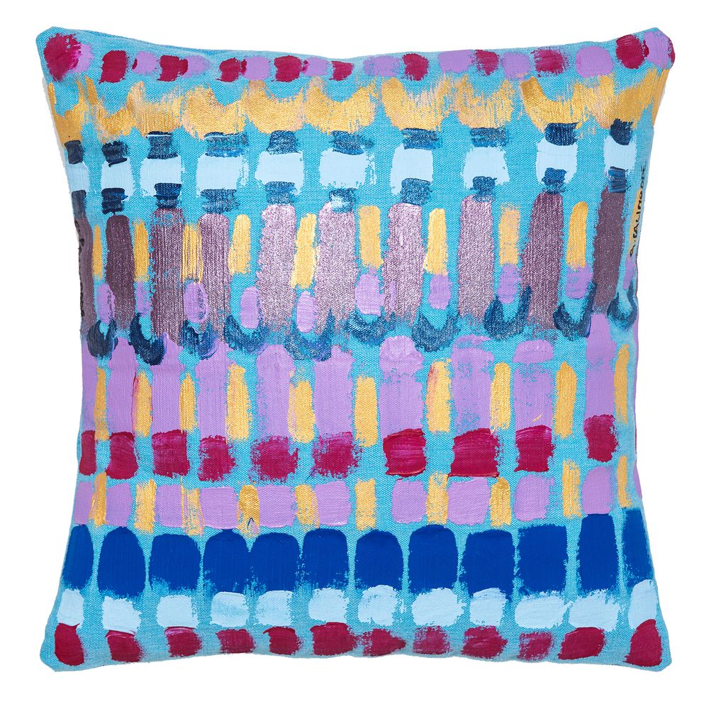 Cushions - Hand-painted Cushions - LE BOTTEGHE SU GOLOGONE NE PAS UTILISER