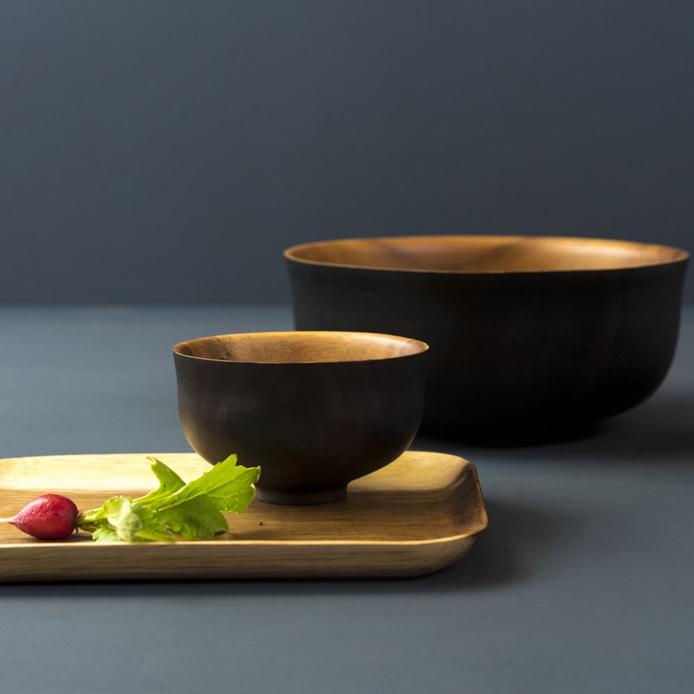 Bowls - Wooden Japanese bowls & rectangular trays - KINTA