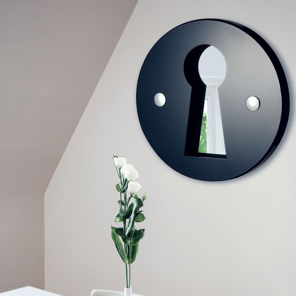 Miroirs - "L'INDISCRET" - Miroir mural - MADE IN WAW ! BY CAROLINE SCHILLING