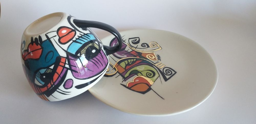 Ceramic - ENIGMA cups&saucers / SKY - ENIGMA