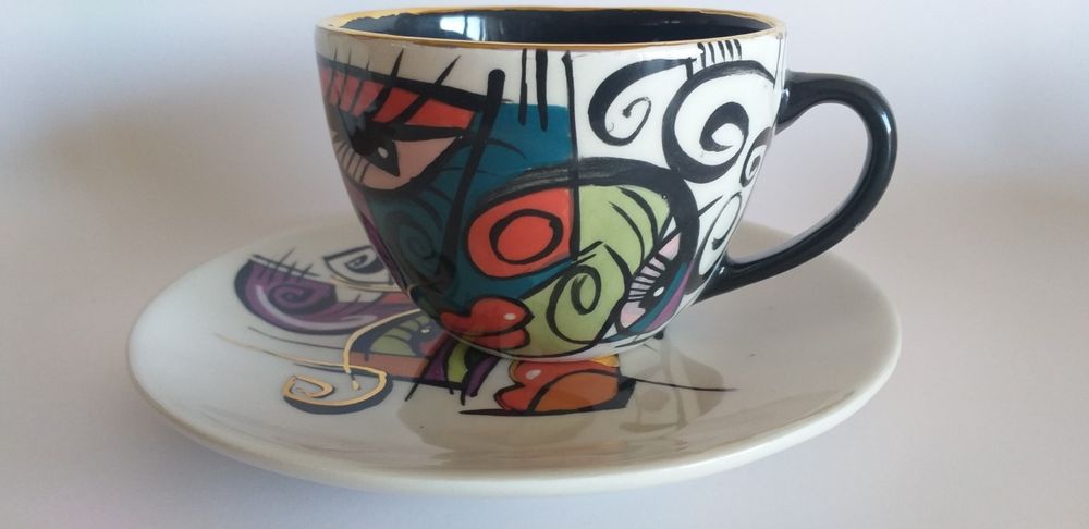 Ceramic - ENIGMA cups&saucers / SKY - ENIGMA