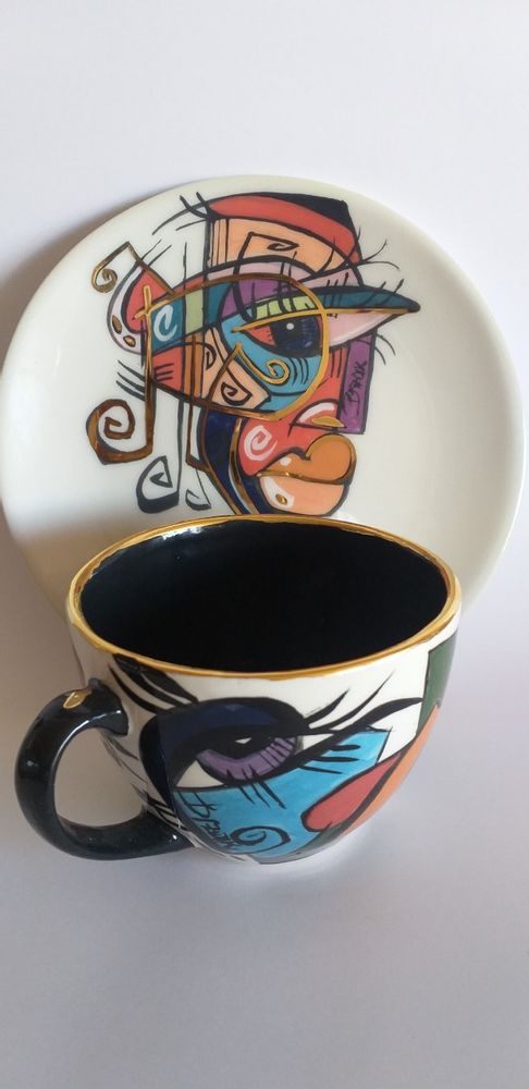 Céramique - ENIGMA tasses et soucoupes/TANIYA - ENIGMA