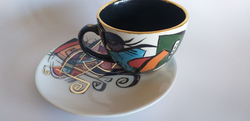 Céramique - ENIGMA tasses et soucoupes/TANIYA - ENIGMA