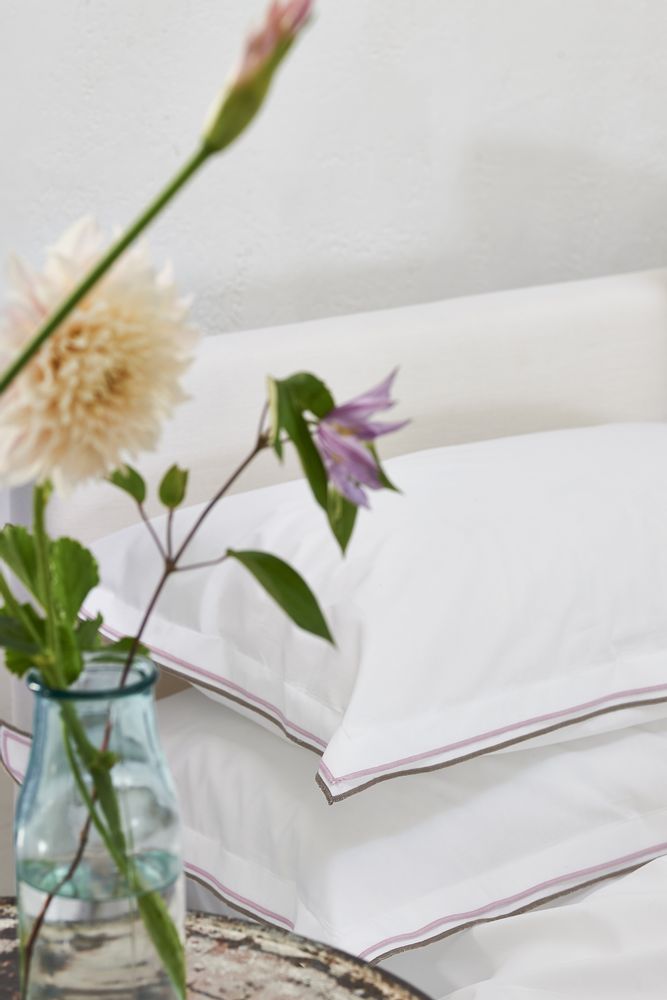 Bed linens - Astor Nutmeg & Dusty Rose Bed Set - DESIGNERS GUILD