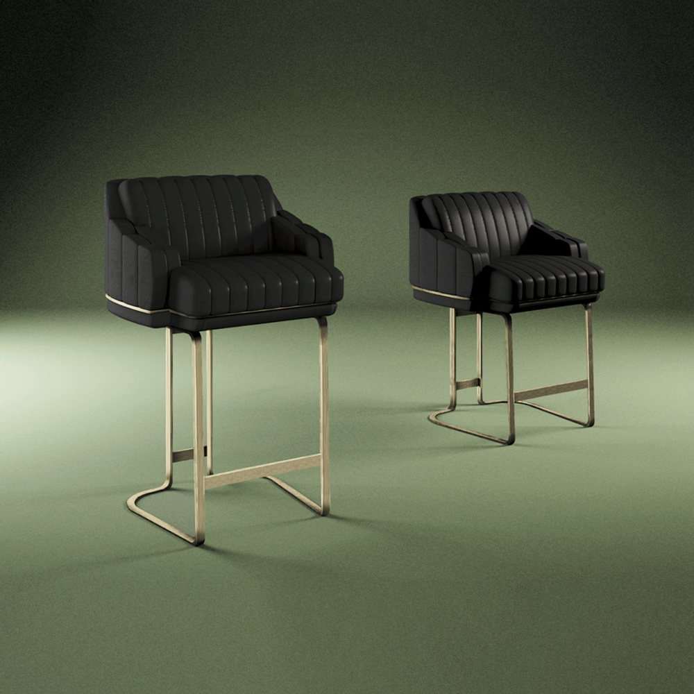 Chaises - Houston Bar Chair - PORUS STUDIO