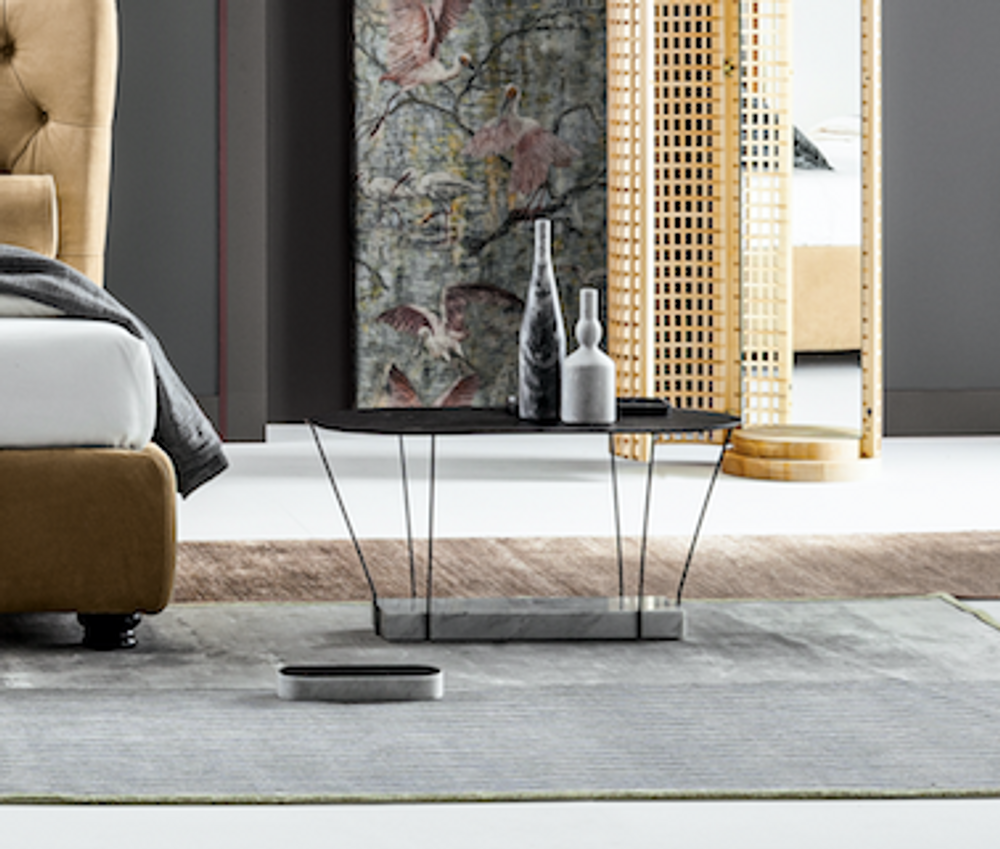 Unique pieces - LEST coffee table with Carrara marble block. - RADAR INTERIOR