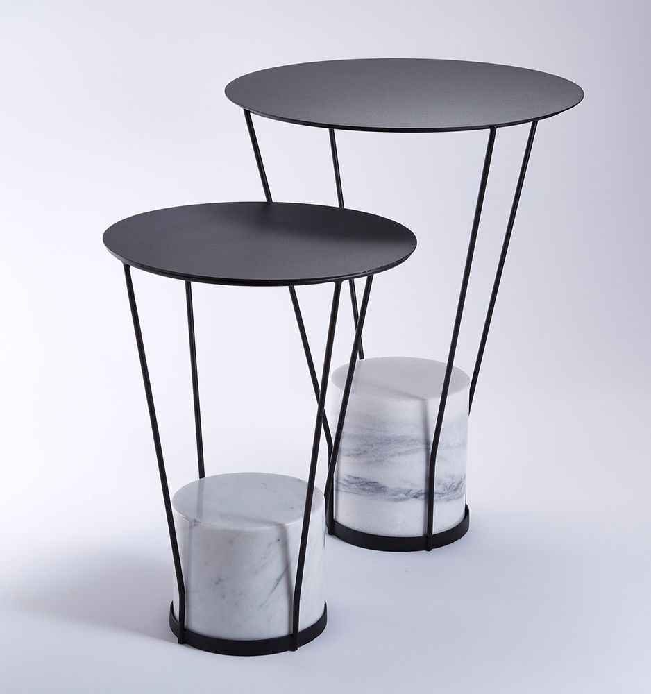 Unique pieces - LEST coffee table with Carrara marble block. - RADAR INTERIOR