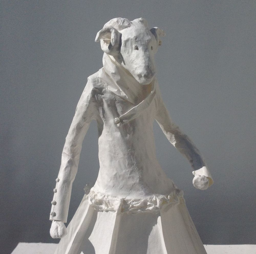 Pièces uniques - Animal facetté, lampe - PAPIER À ÊTRES