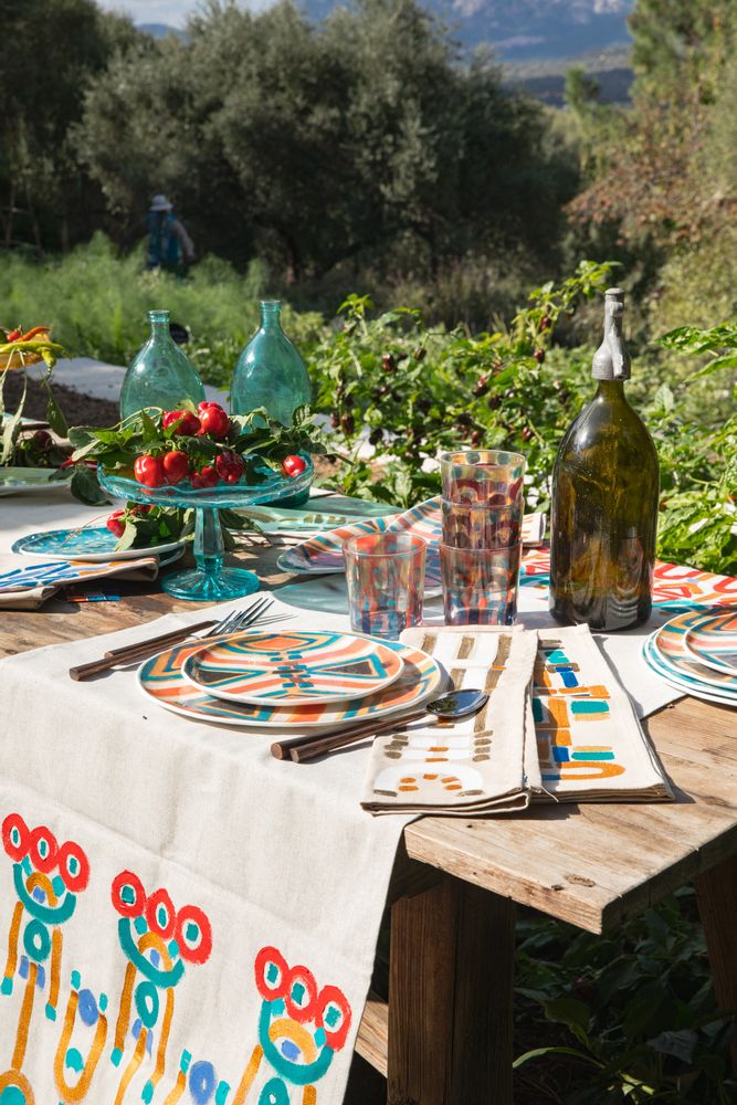 Decorative objects - Linen runners and placemats colores collection - LE BOTTEGHE SU GOLOGONE