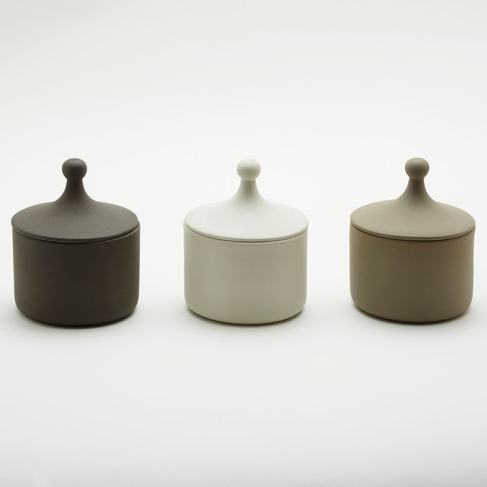 Coffrets et boîtes - Ensemble de pots en céramique avec couvercle - ANOQ