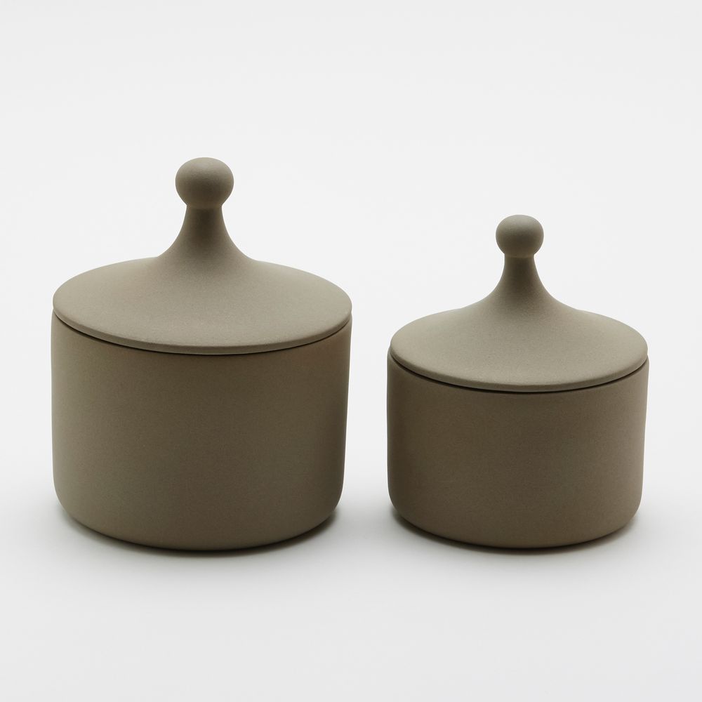 Coffrets et boîtes - Ensemble de pots en céramique avec couvercle - ANOQ