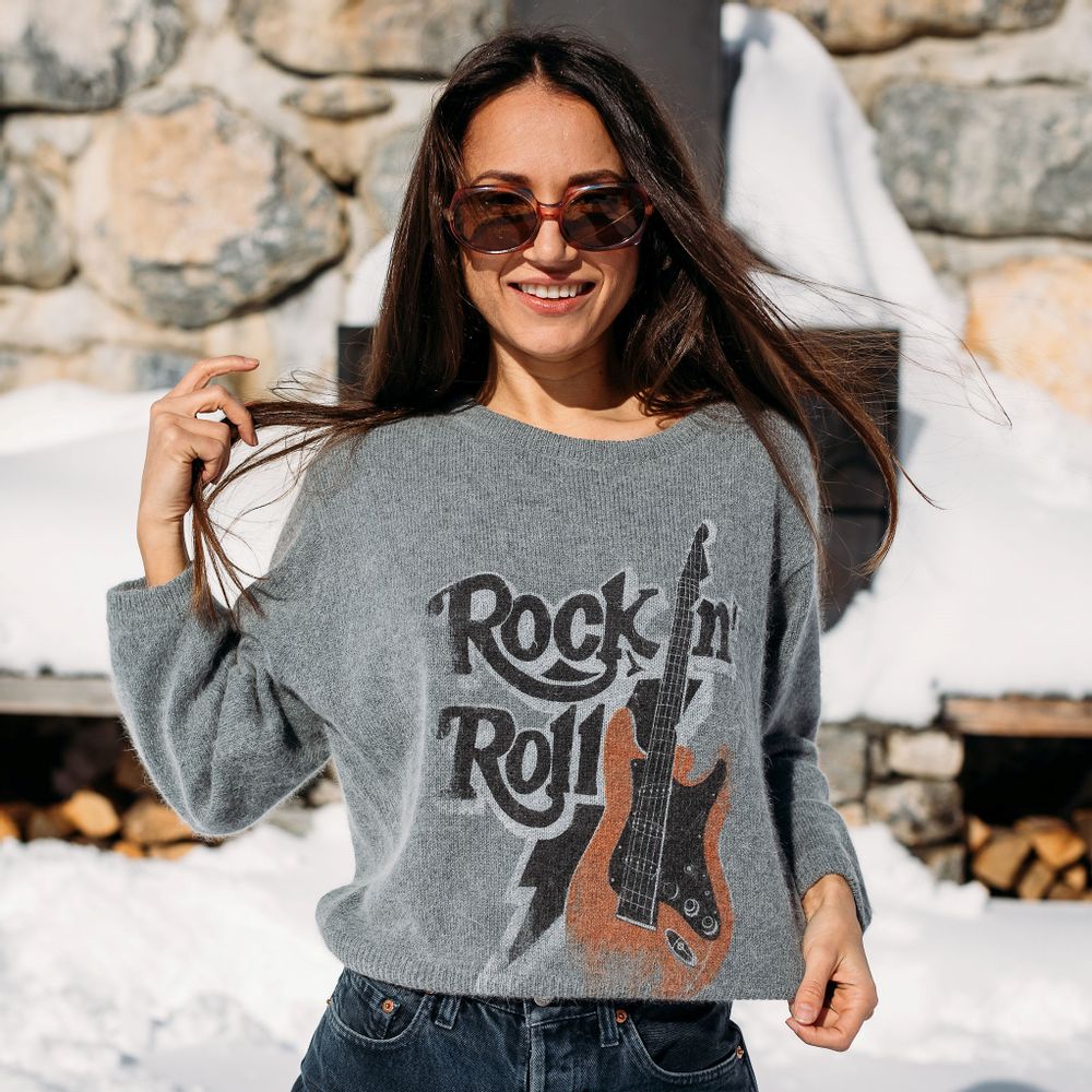 Apparel - GUITAR SWEATER - FABULOUS ISLAND LTD