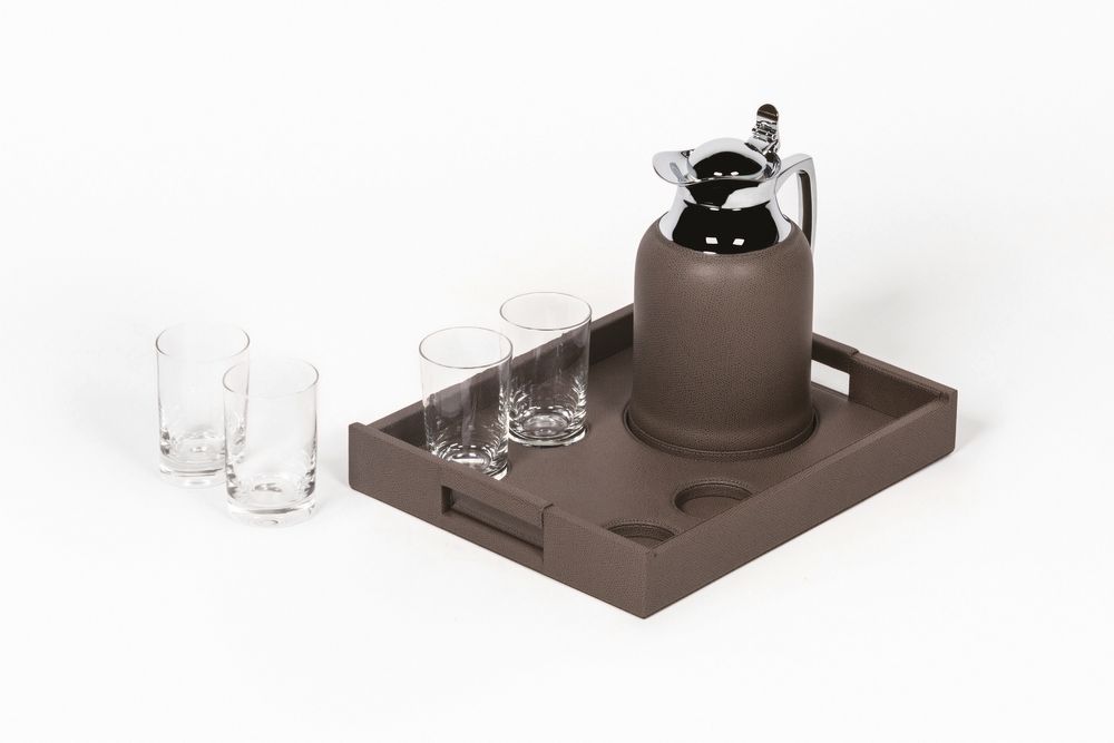 Tea and coffee accessories - BEAOUBOURG NESTING LARGE TRAY SET - PIGMENT FRANCE BY GIOBAGNARA