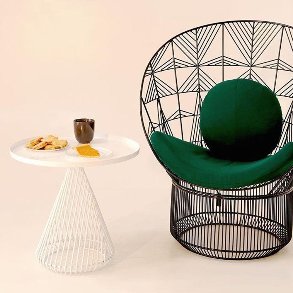 Armchairs - PEACOCK WIRE LOUNGE CHAIR - TONICIE'S