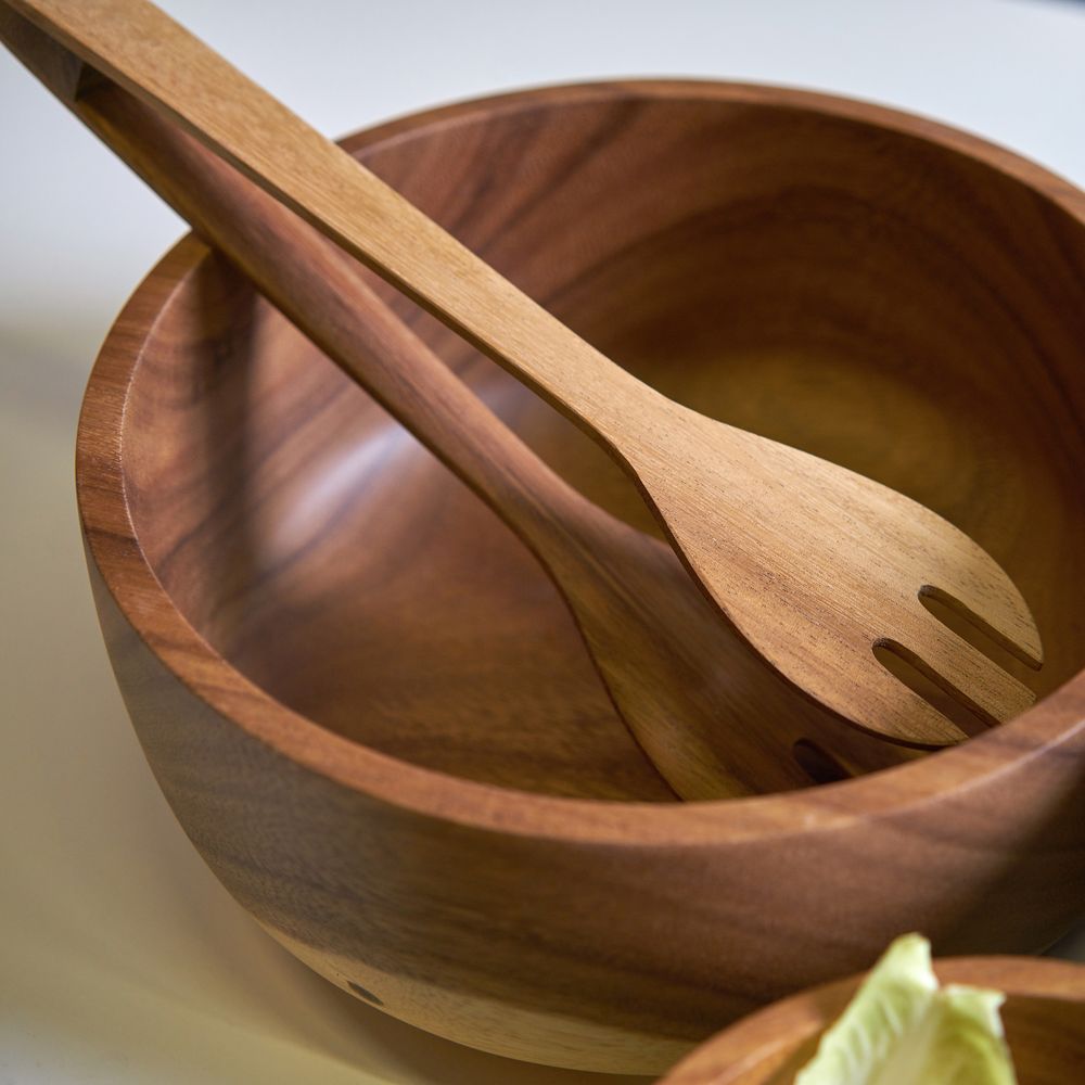 Couverts de service - Couverts et couverts à salade en bois de Kinta - KINTA
