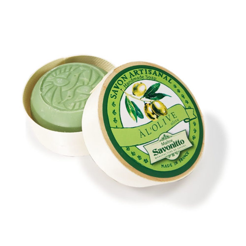 Savons - savon exfoliant dans sa boite en bois - MAÎTRE SAVONITTO