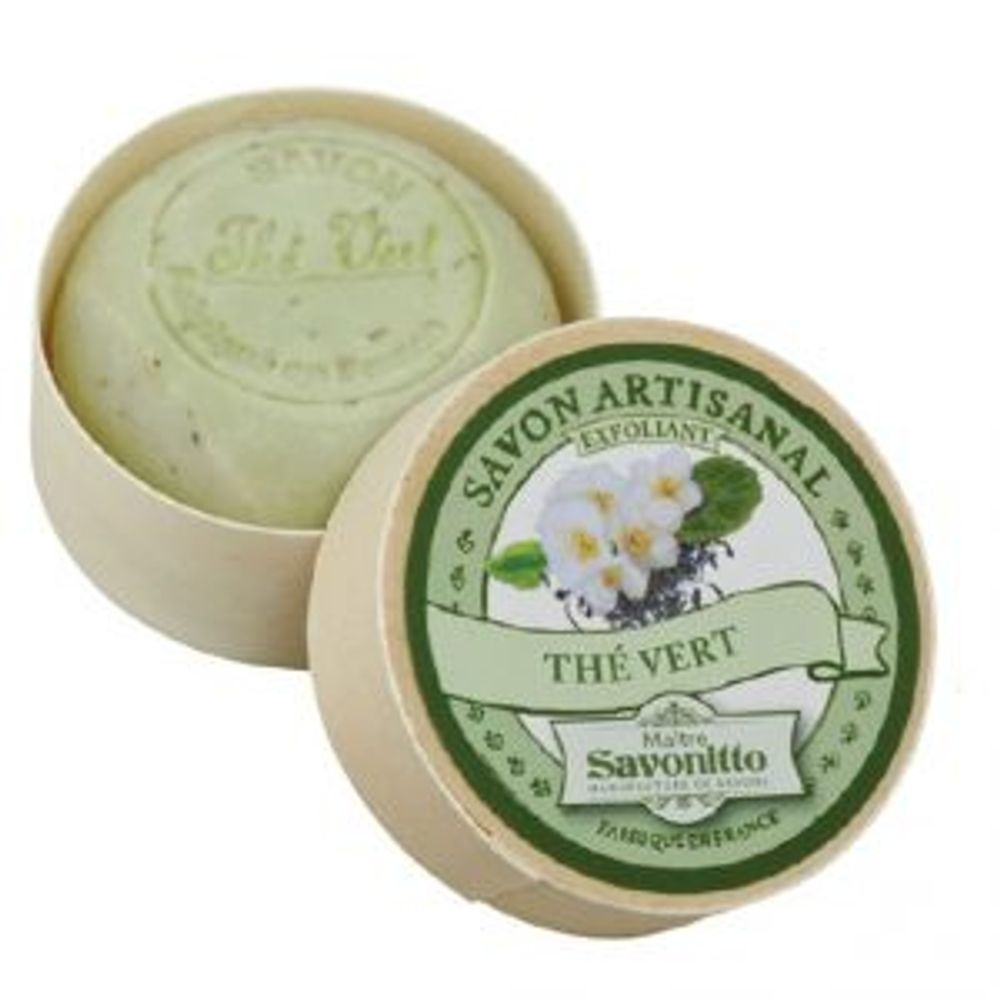 Savons - savon exfoliant dans sa boite en bois - MAÎTRE SAVONITTO