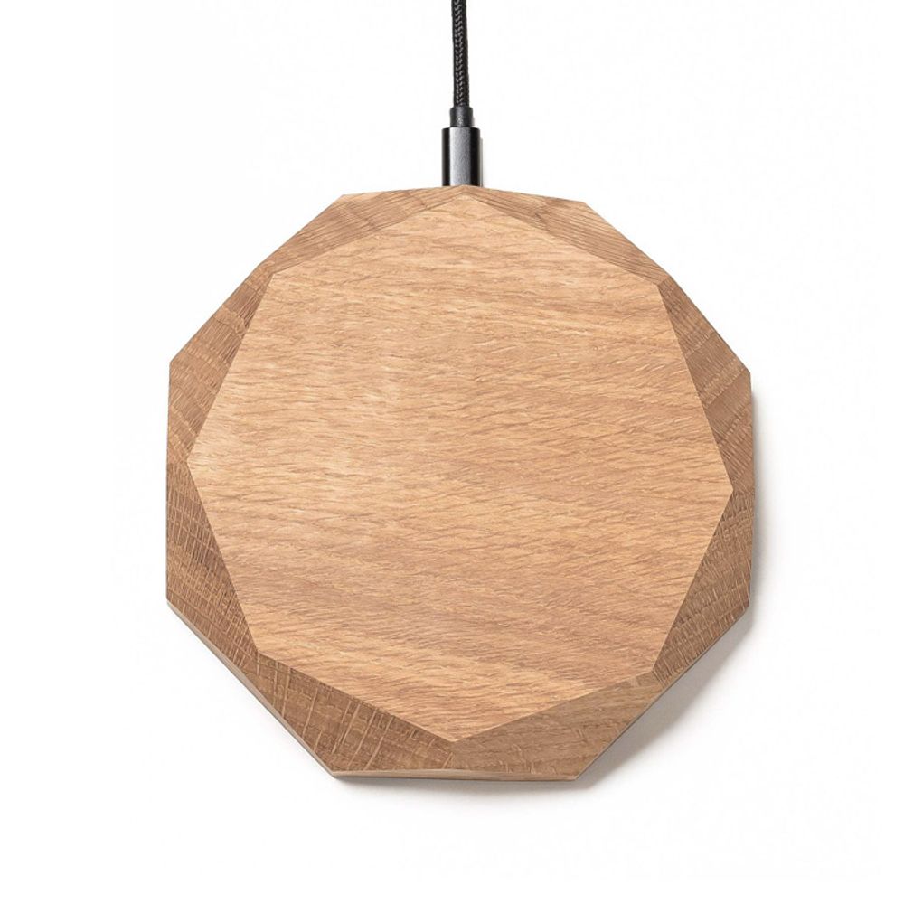 Office furniture and storage - QI Wooden Wireless charger - OAKYWOOD