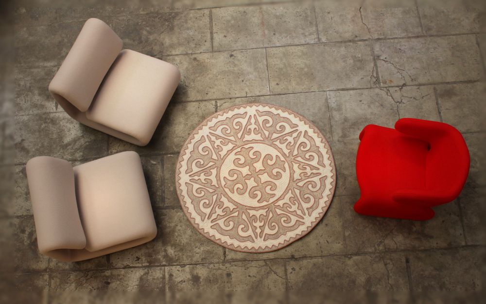 Other caperts - Carpet “Asman” made of merino wool felt - SEZIM DESIGN