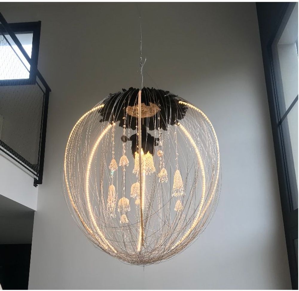 Hanging lights - PENDANT PARADISE BLACK SINGLE PIECE - LA LANGUOCHAT