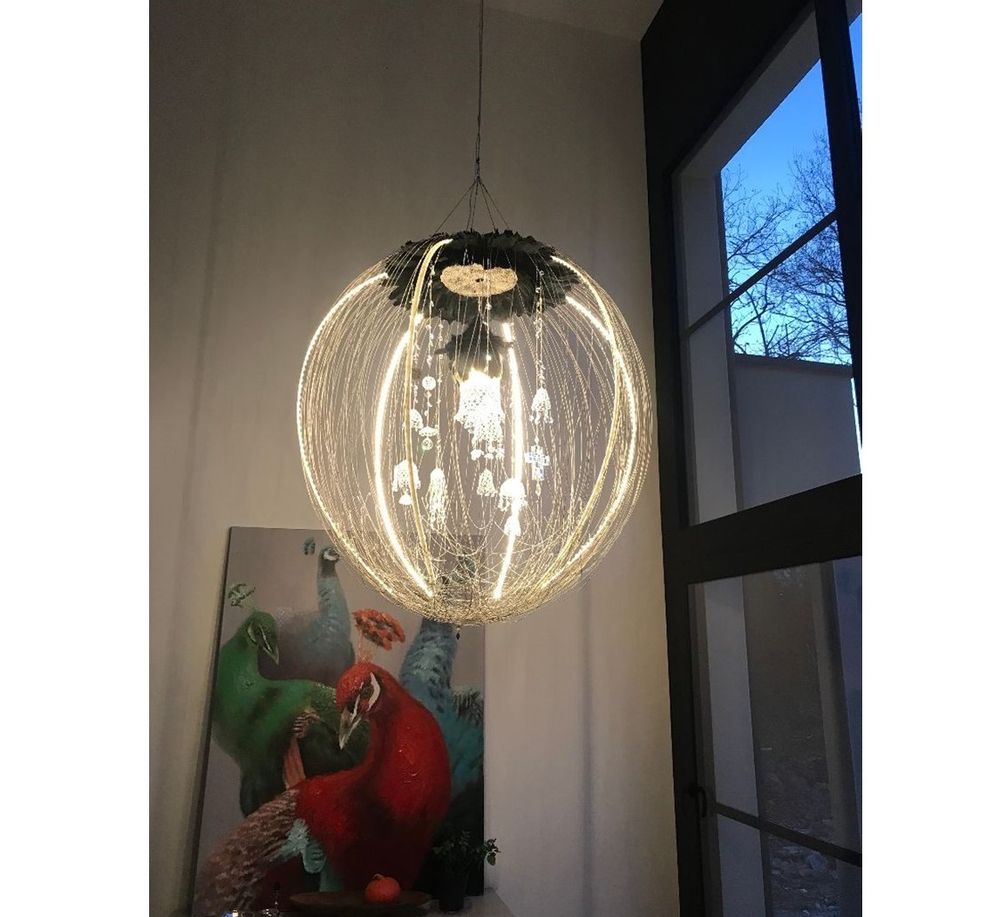 Hanging lights - PENDANT PARADISE BLACK SINGLE PIECE - LA LANGUOCHAT