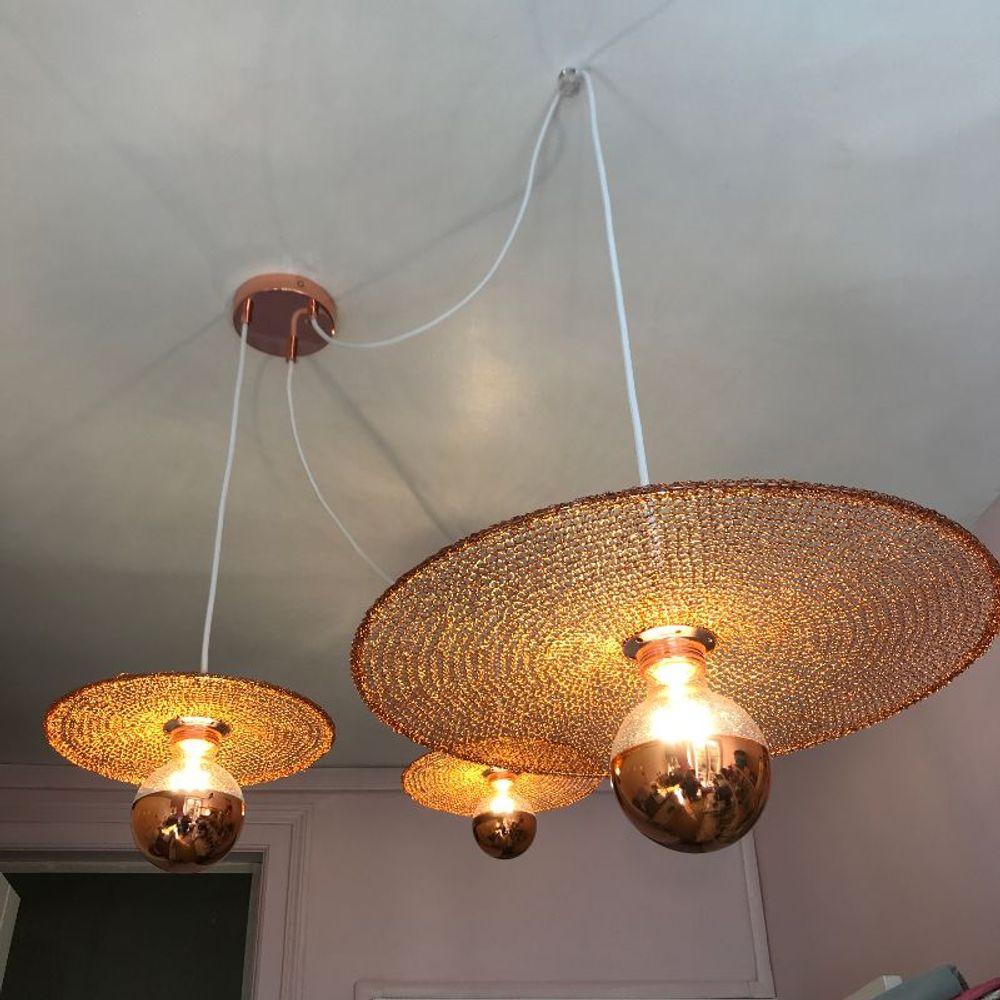 Hanging lights - SUSPENSION WITH THREE ELEMENTS DEPORTES - LA LANGUOCHAT