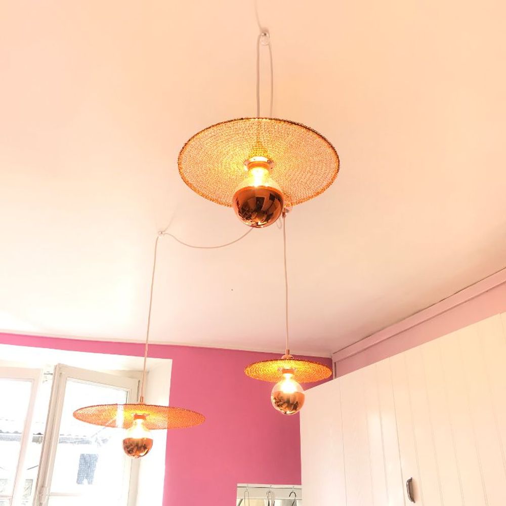 Hanging lights - SUSPENSION WITH THREE ELEMENTS DEPORTES - LA LANGUOCHAT
