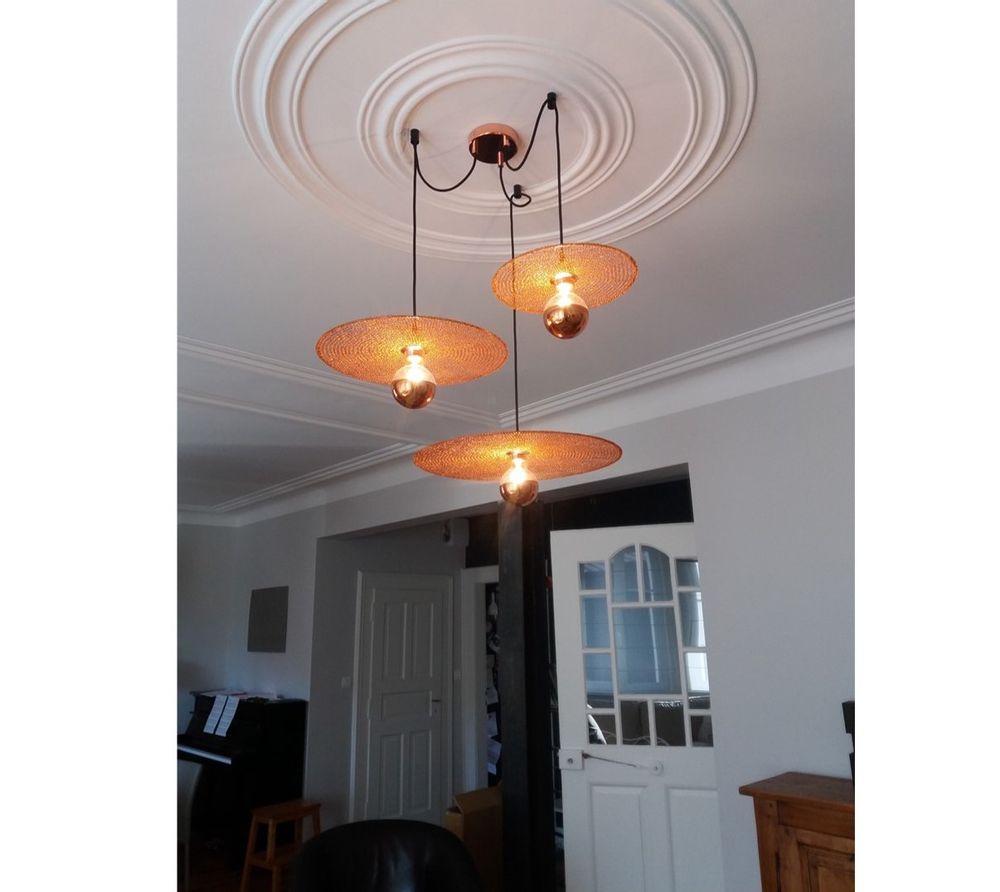 Hanging lights - SUSPENSION WITH THREE ELEMENTS DEPORTES - LA LANGUOCHAT