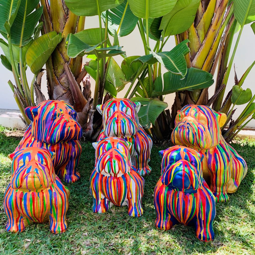 Decorative objects - Bulldog Statue - CASA NATURA