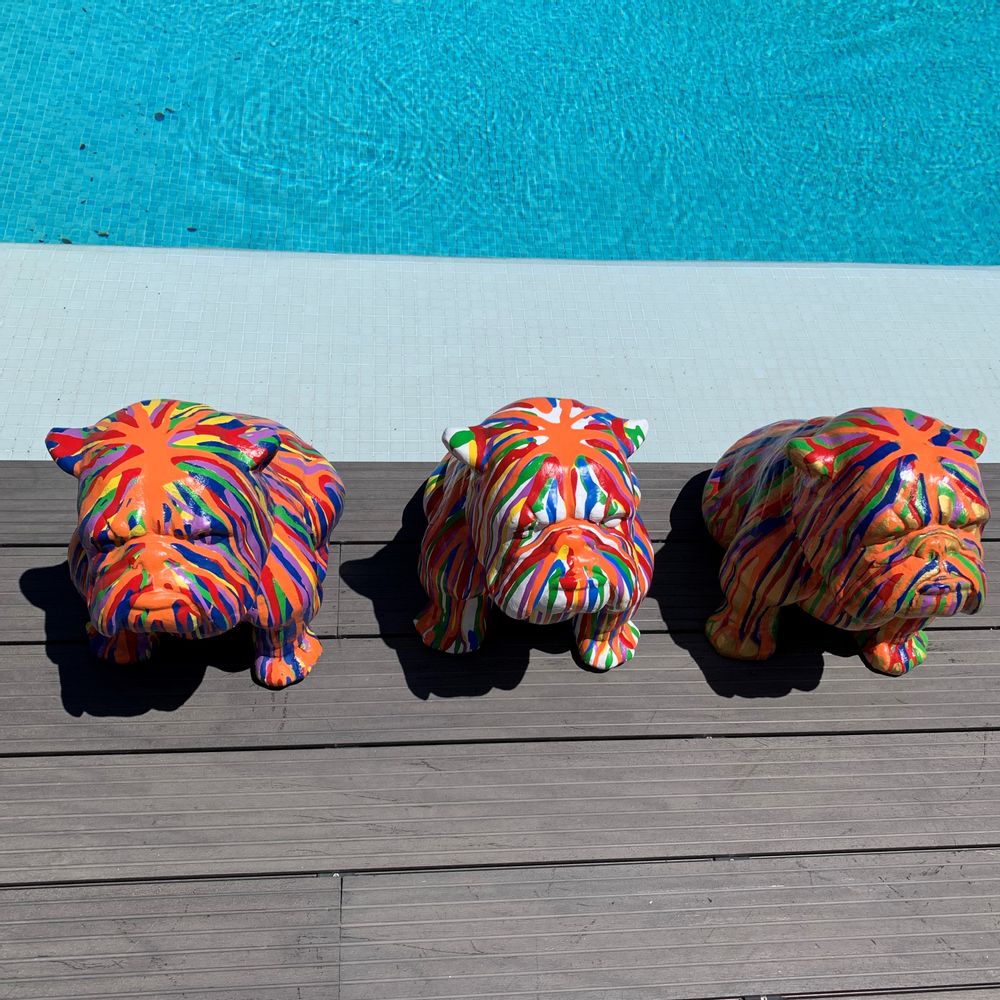 Decorative objects - Bulldog Statue - CASA NATURA