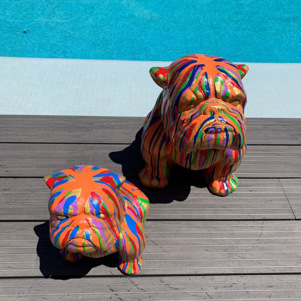 Decorative objects - Bulldog Statue - CASA NATURA
