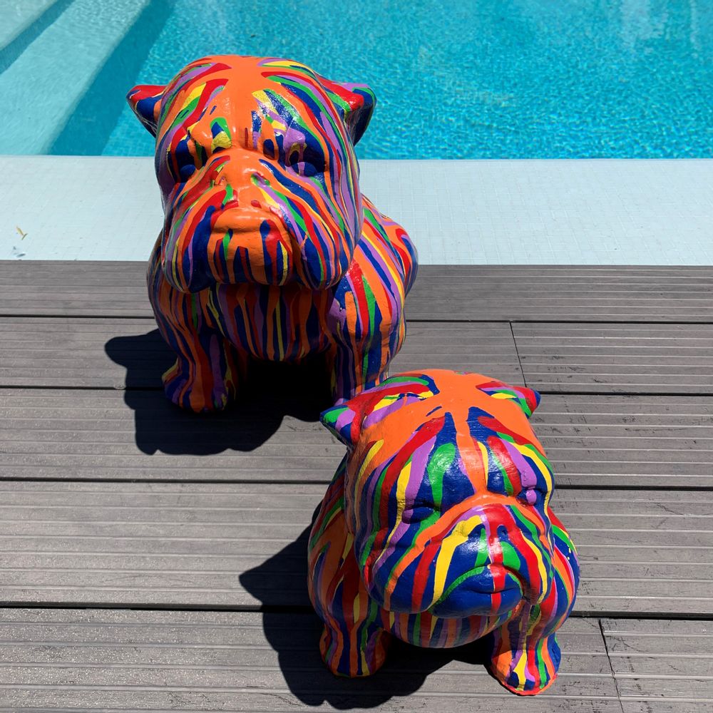 Decorative objects - Bulldog Statue - CASA NATURA