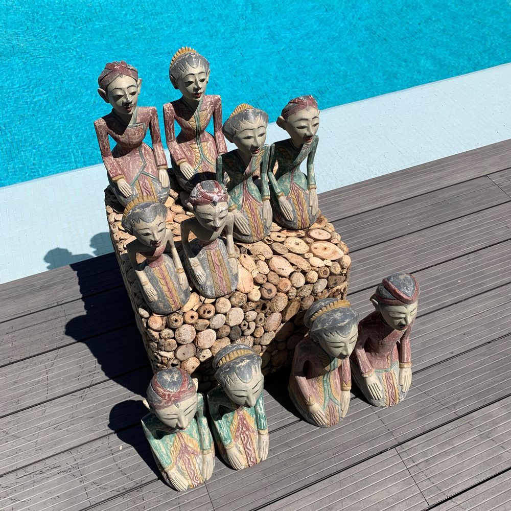 Sculptures, statuettes et miniatures - LORO BLONYO Statue en bois - CASA NATURA