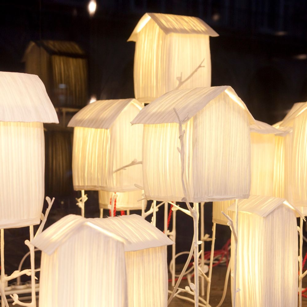 Pièces uniques - Cabanon, lampe - PAPIER À ÊTRES