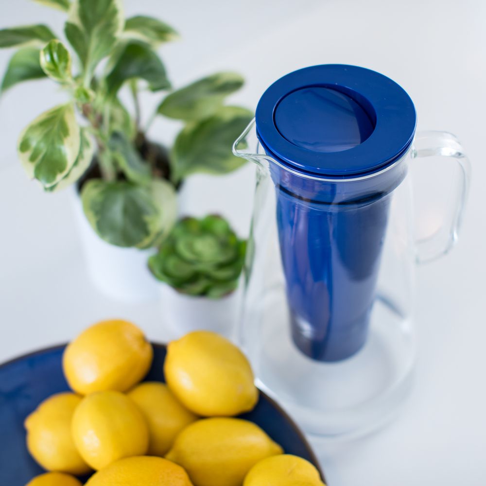 Carafes - Carafe filtrante pour l'eau, en Verre, 1.7 L, Bleue - LIFESTRAW®