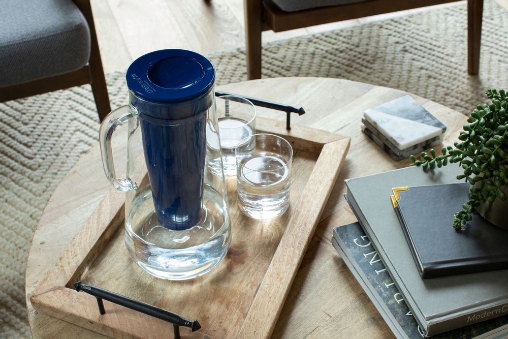Carafes - Carafe filtrante pour l'eau, en Verre, 1.7 L, Bleue - LIFESTRAW®