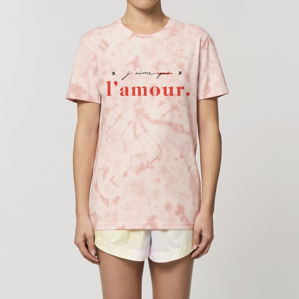 Apparel - Tshirt Tie&Dye J'AIME L'AMOUR - WAY CUSTOM