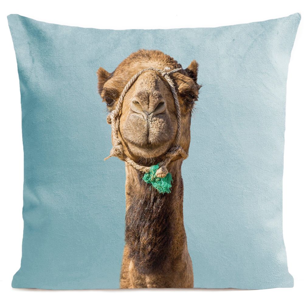 Fabric cushions - Smiling CAMEL Cushion 40*40 - ARTPILO