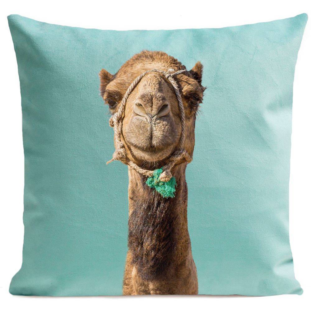 Fabric cushions - Smiling CAMEL Cushion 40*40 - ARTPILO