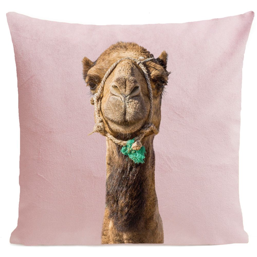 Fabric cushions - Smiling CAMEL Cushion 40*40 - ARTPILO