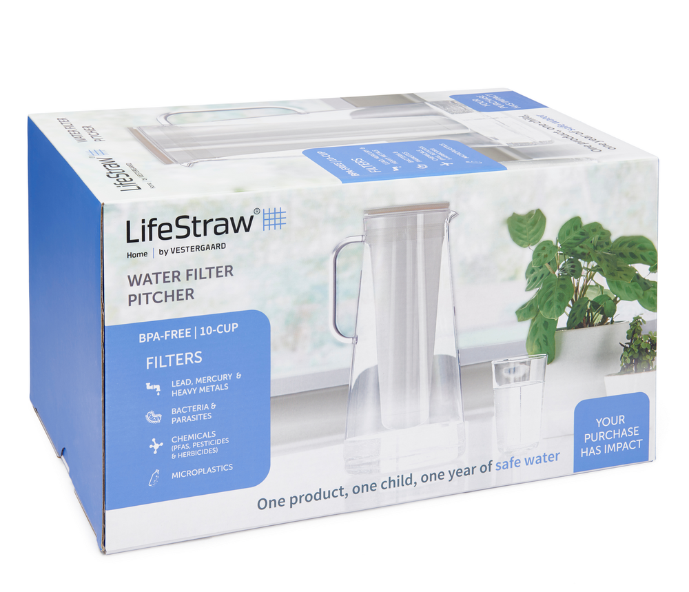 Carafes - Water Filter Jug 2.4 L, White - LIFESTRAW®