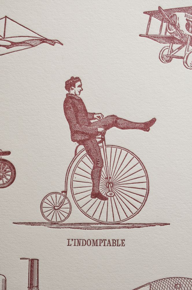 Affiches - Tirage d'Art Folles Machines pour le Transport Moderne - L'ATELIER LETTERPRESS