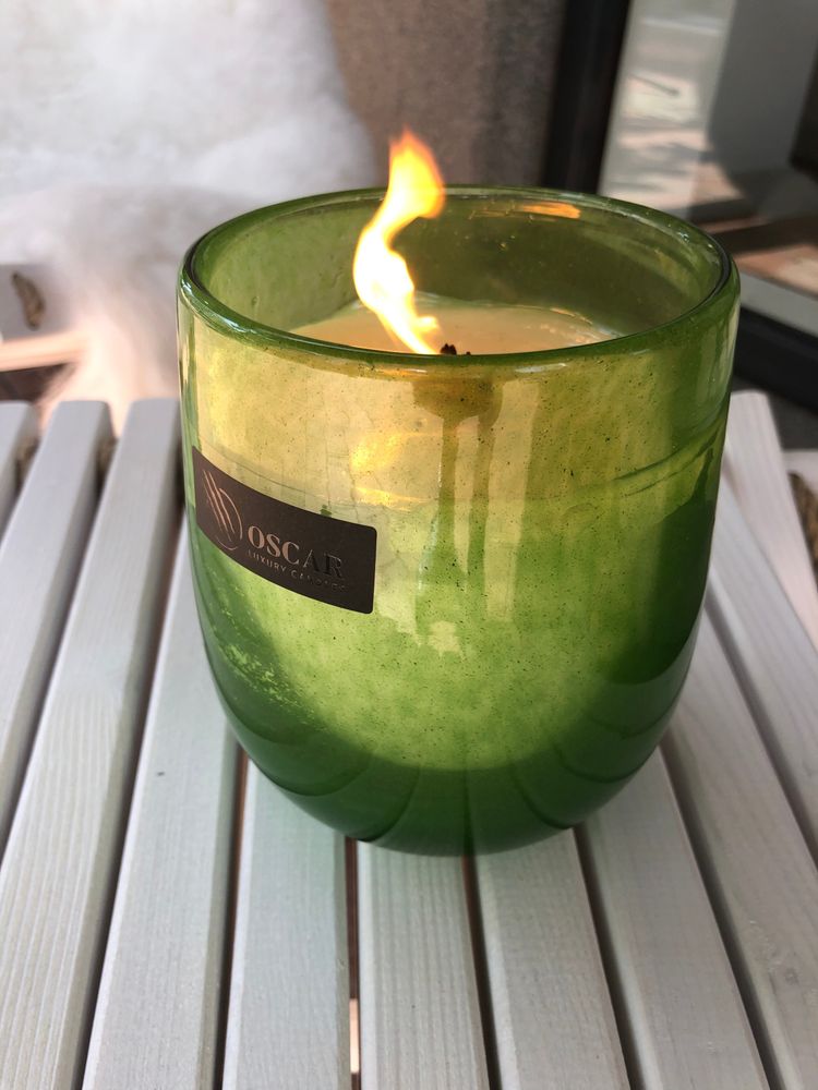 Home fragrances - Green Glass Collection - OSCAR LUXURY CANDLES