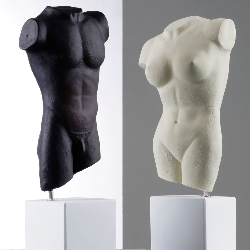 Sculptures, statuettes et miniatures - Statue torse mâle et femelle - SOPHIA ENJOY THINKING
