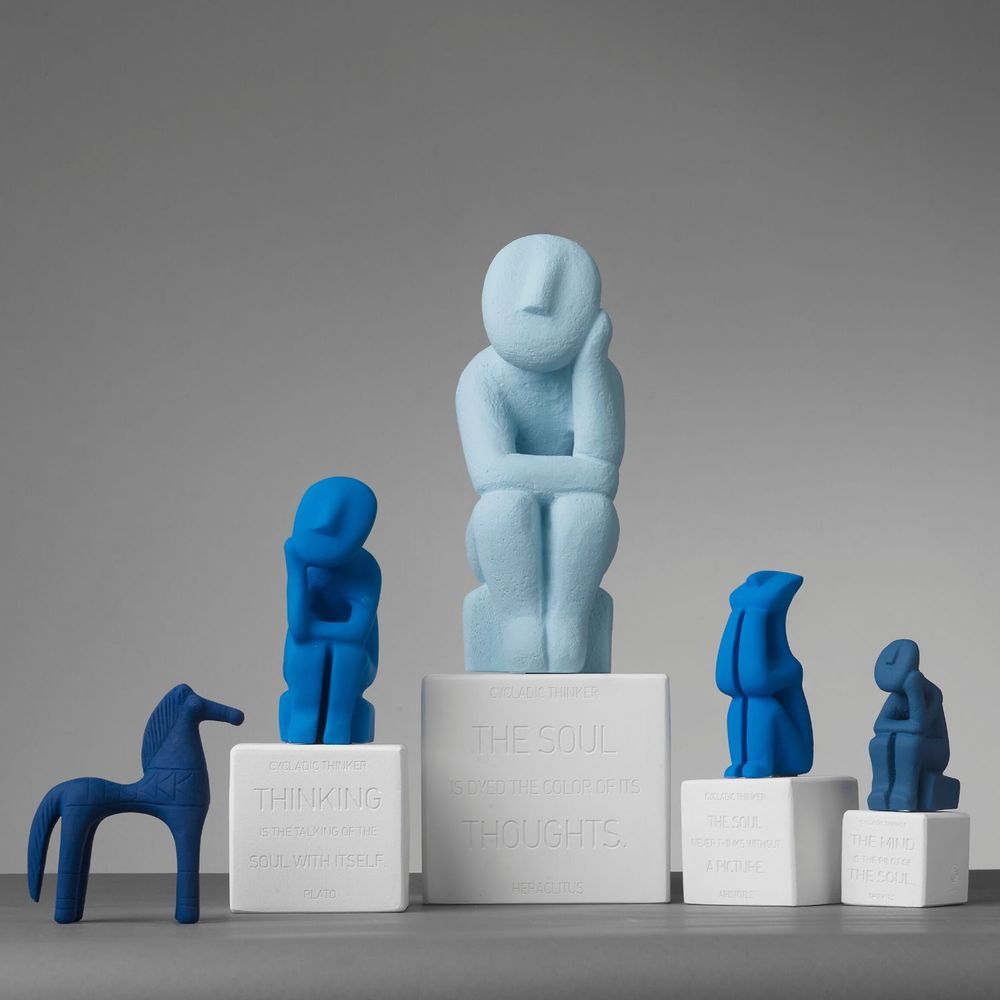Sculptures, statuettes et miniatures - Statues des penseurs cycladiques - SOPHIA ENJOY THINKING