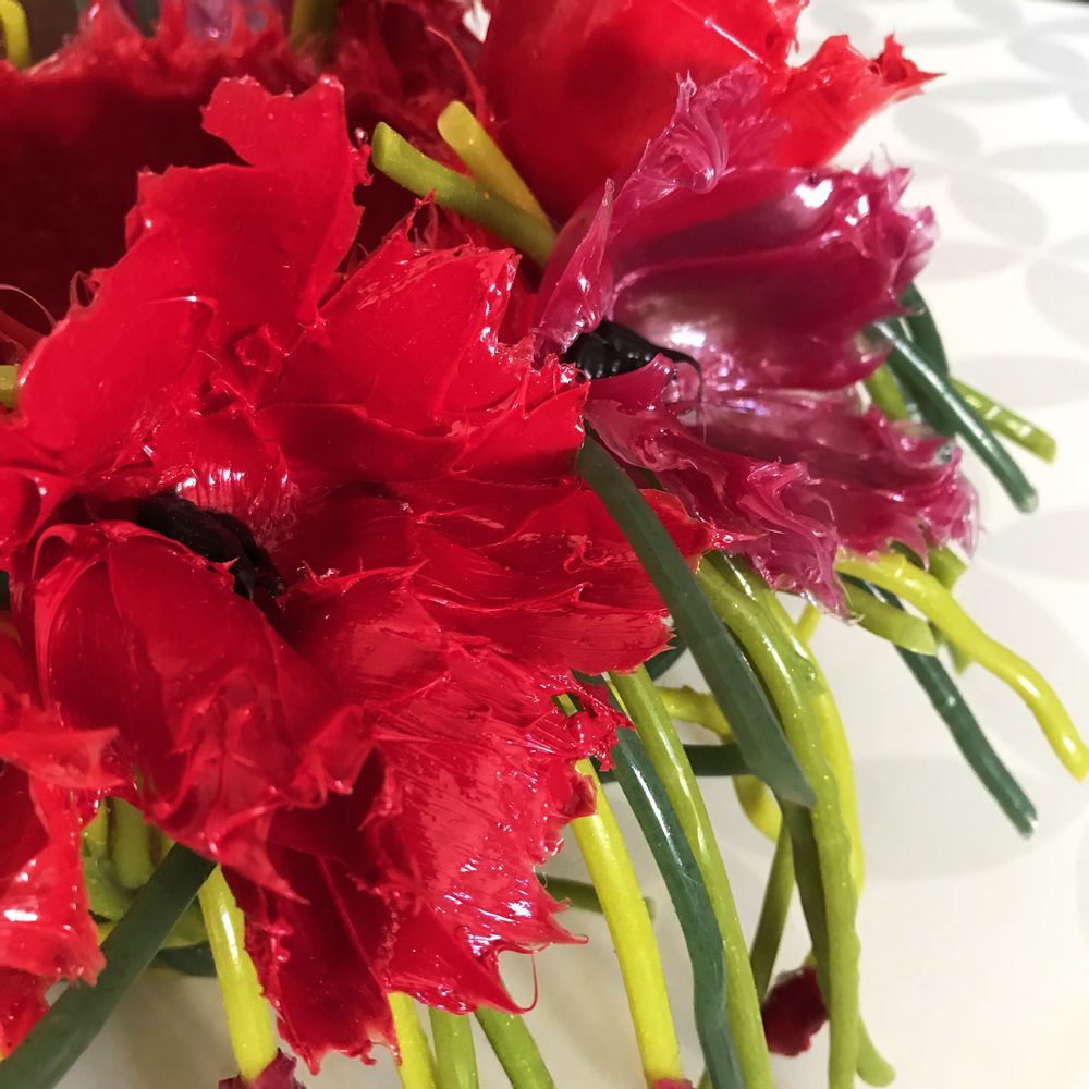 Vases - Red Poppy - Silicone vase handmade in Italy - MIHO UNEXPECTED THINGS